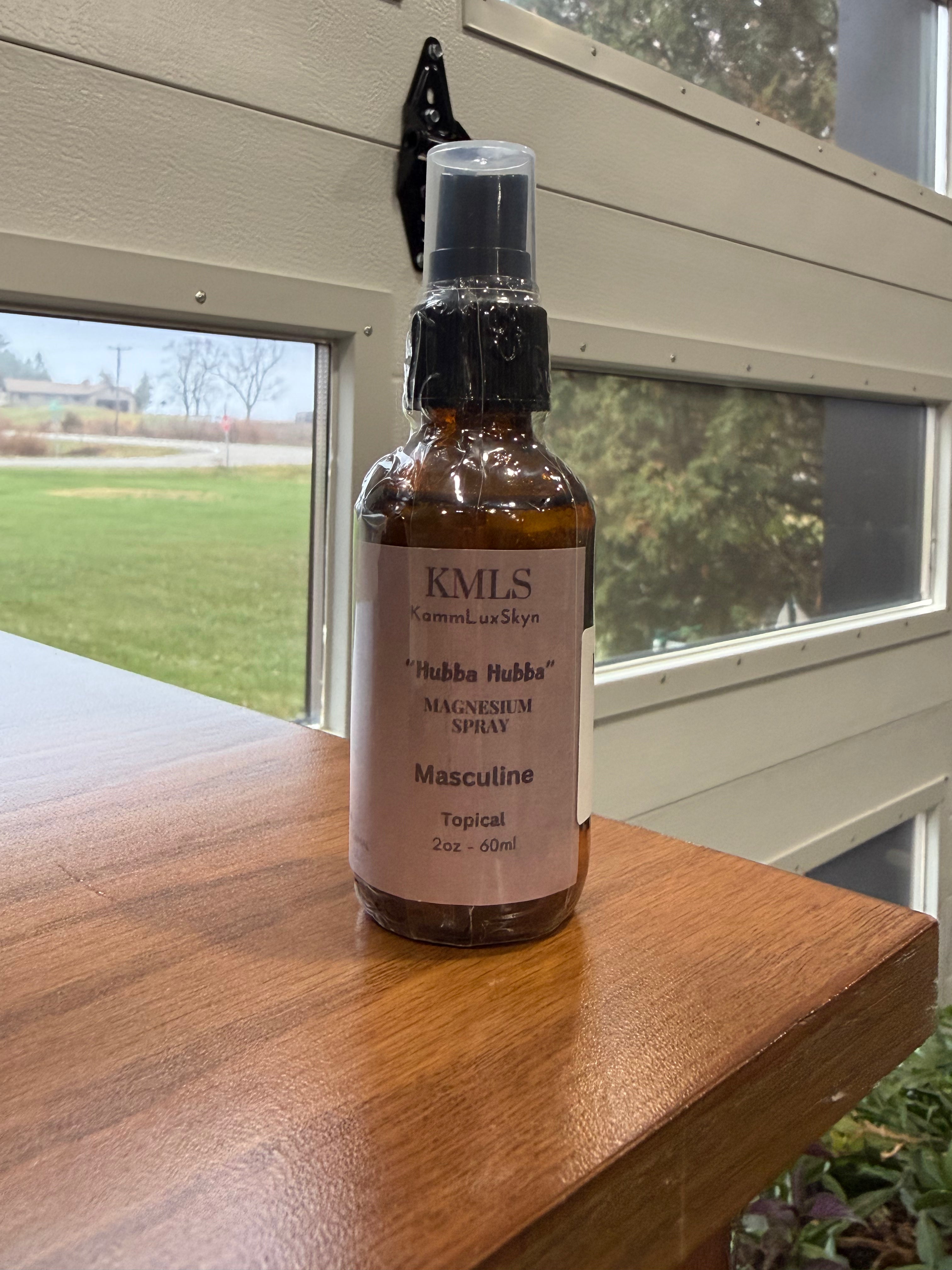 "Hubba Hubba" Magnesium Spray : Masculine